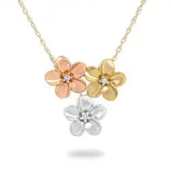 Hot Selling Nickel Free Jewelry Wholesale Alloy Hawaiian Polynesian Jewelry Custom Combination Plumeria Pendant Necklace