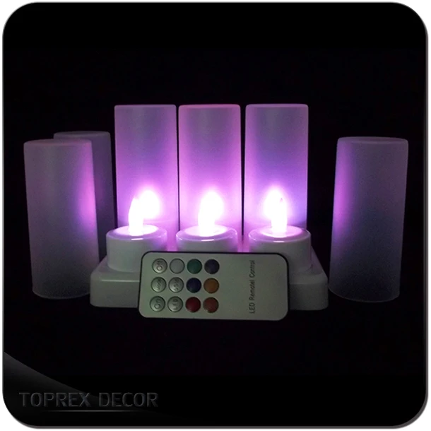 Top Picks Rechargeable Or Battery Party Flameless 3D Real Flame Candles Led Light Wax Candles With Remote Control Moving Flame