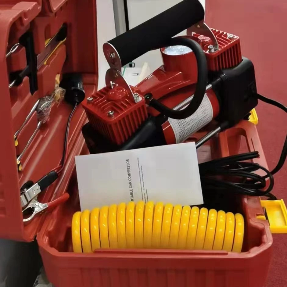 Wholesale tire inflator car air compressor pump tyre inflators custom color logo tool box color