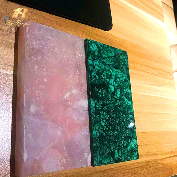 Роскошные розовые мраморные плиты из натурального камня для душевой стены и пола украшения Springletile