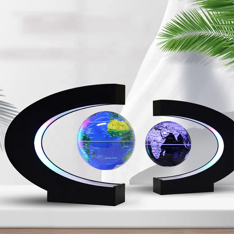 C Mova World Earth Map Rotating Globe Magnetic Floating Globe Magnetic Levitating Globe for Desk Decor Kids Education