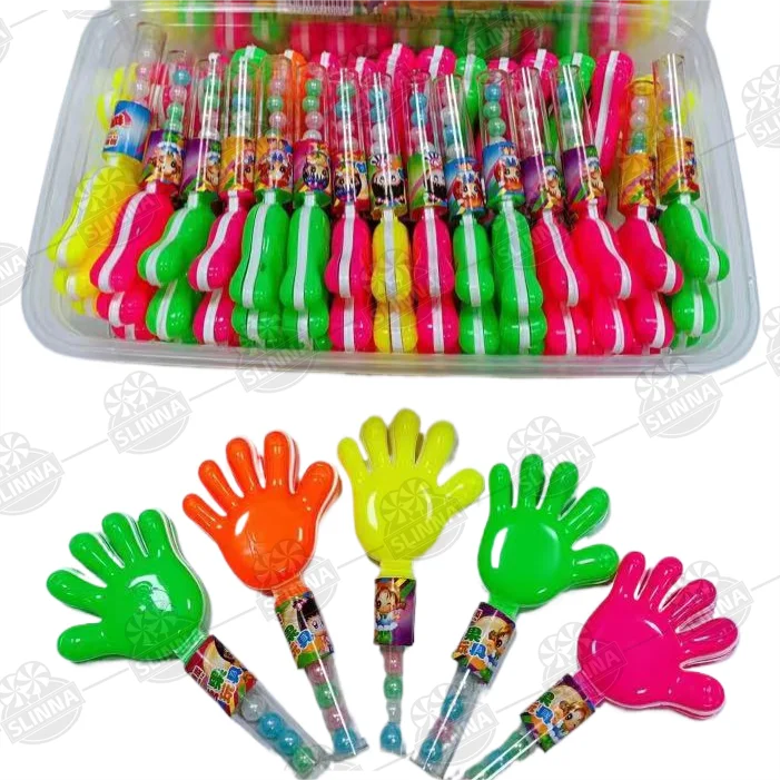 China cheap Clap your hands toy candy halal fruity flavor pearl hard candy Kids candy toy