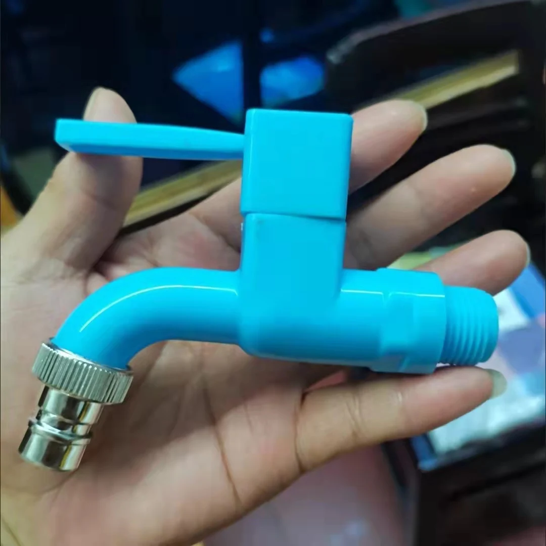 LJ-340 Factory Supply high quality plastic PVC hose cock/hose bibcock/bib tap basin faucet