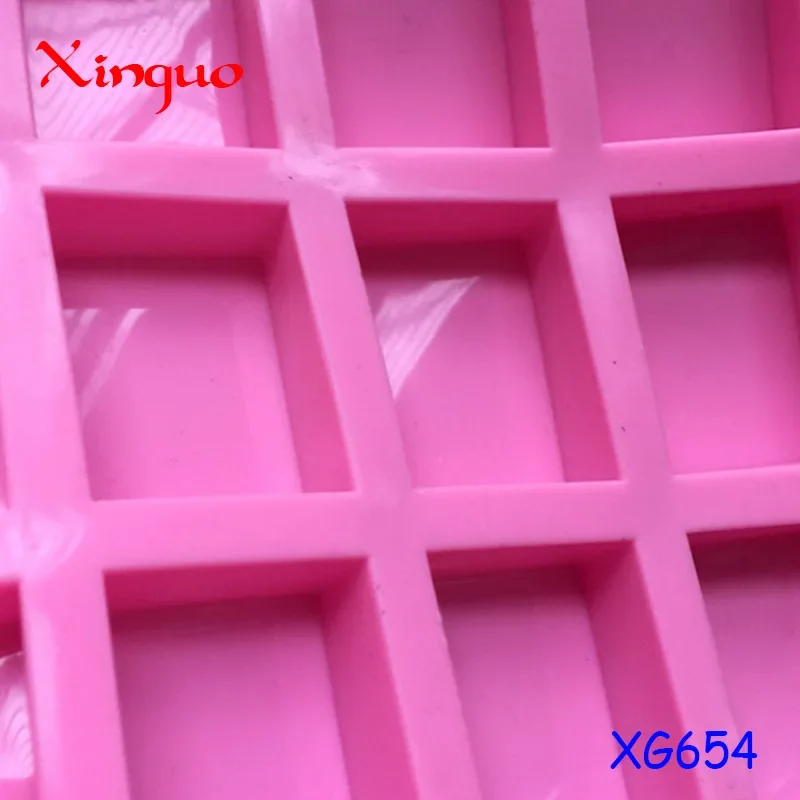 397 Hot Silicone Pudding Candy Mold 24 Cavity Square Silicone soap made handmade candle decoration mold soap craft supplies
