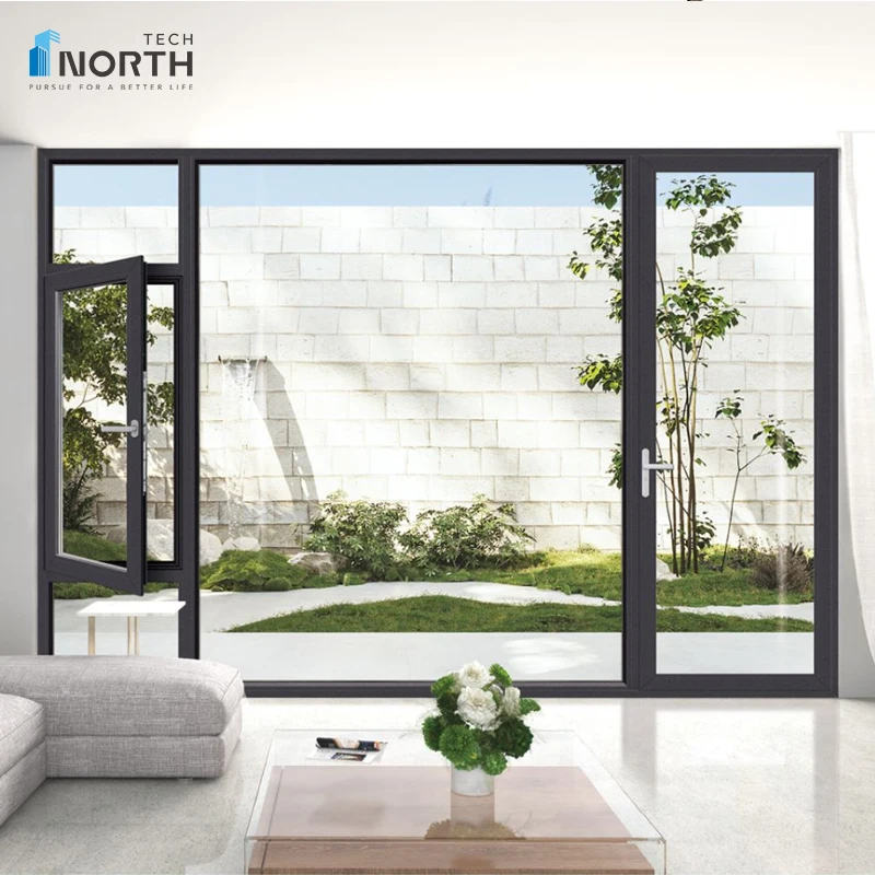 Ultra-slim frame aluminum windows for minimalist architecture