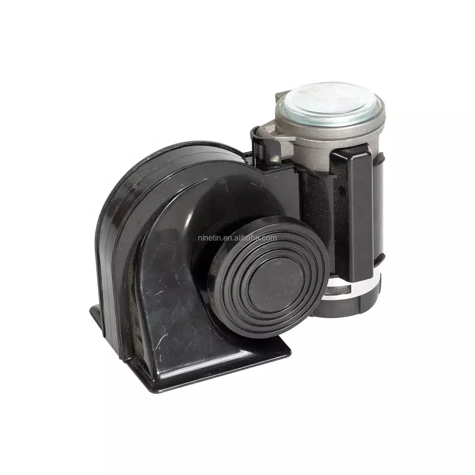 Wholesale customized black finishing 12v electric solenoid snail air horn for universal truck