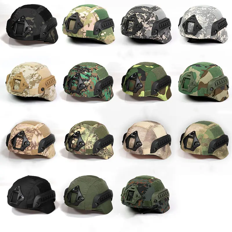 Versatile tactical helmet covers are available for outdoor camping and climbing