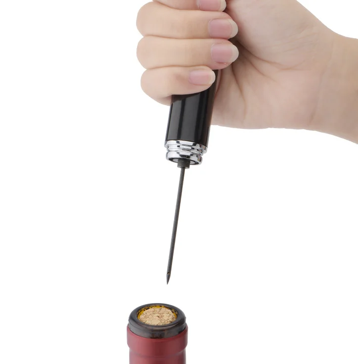 Manufacture Pen-shaped Air Pressure Corkscrew Fashion Wine Pin Type Pen-shaped New Design Custom Logo Air Pressure Corkscrew