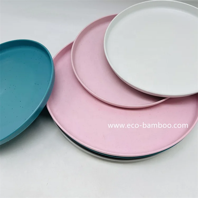 Factory hot selling recycled PET tableware cup plate bowl set recyclable plastic eco friendly light weight and durable dishes