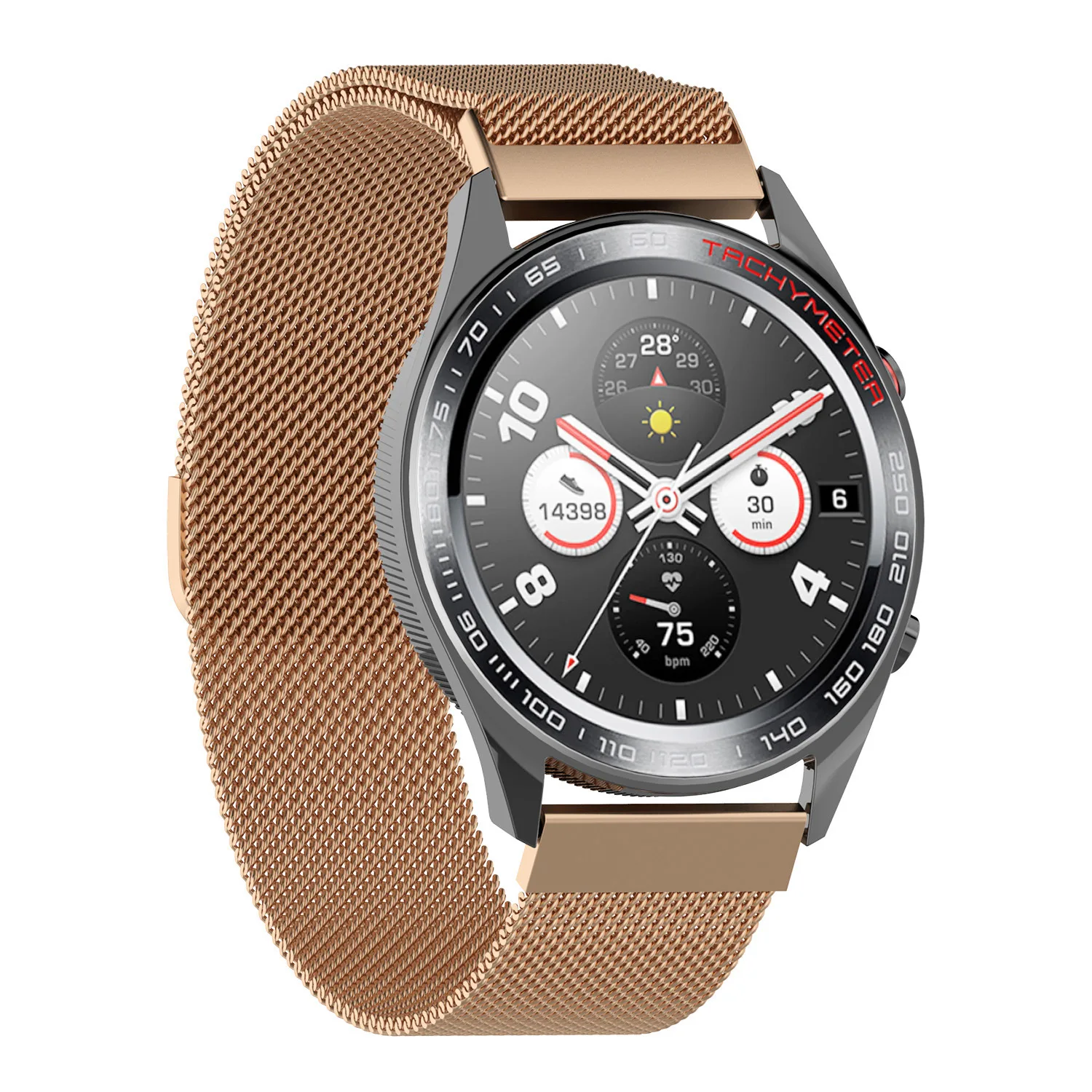 Qiman Milanese Stainless Steel Loop Watch band Strap for Huawei Honor Magic Watch Dream GT GT2 2 SE GS Pro 42mm 46mm
