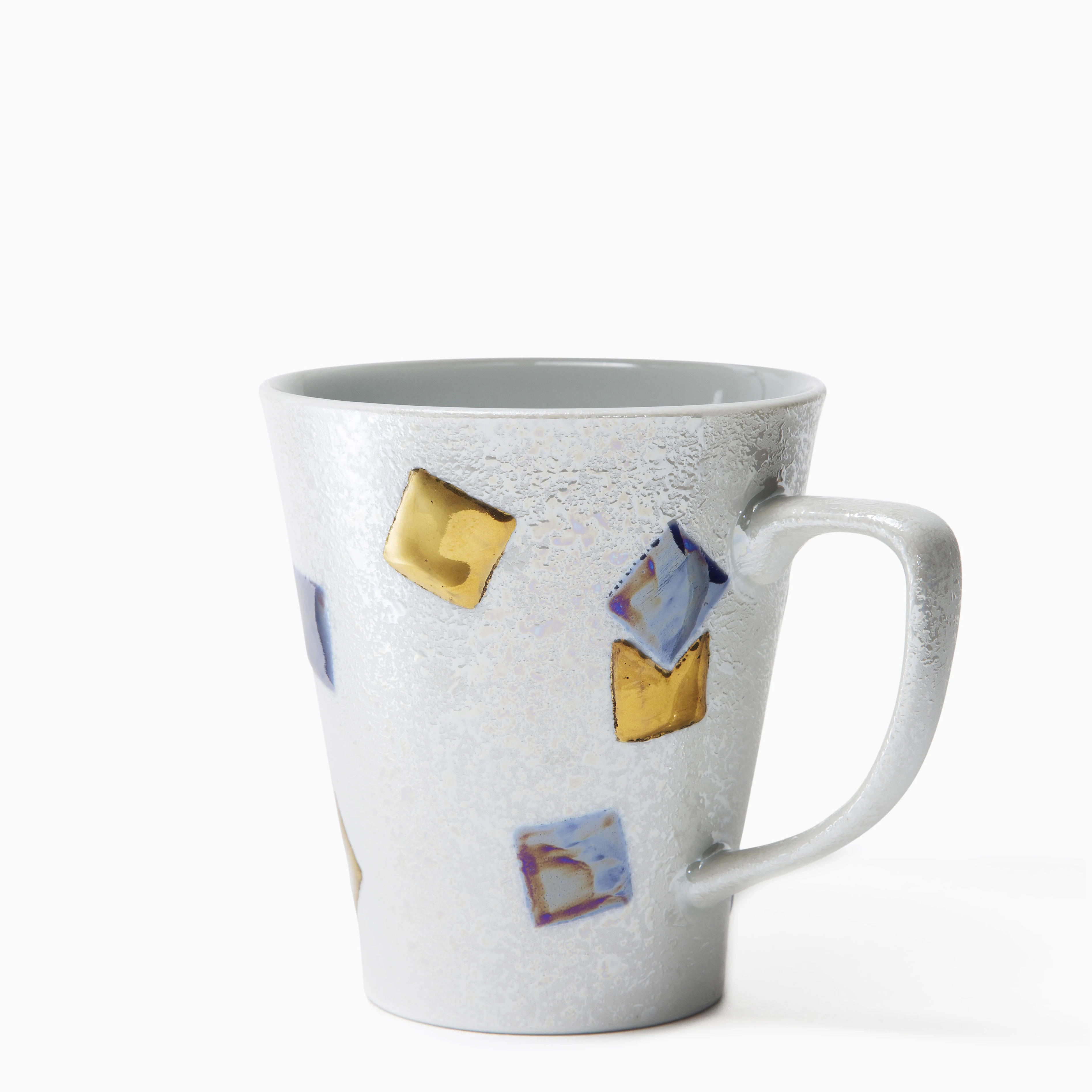 Arita porcelain modern color quality small square dots coffee cup mug