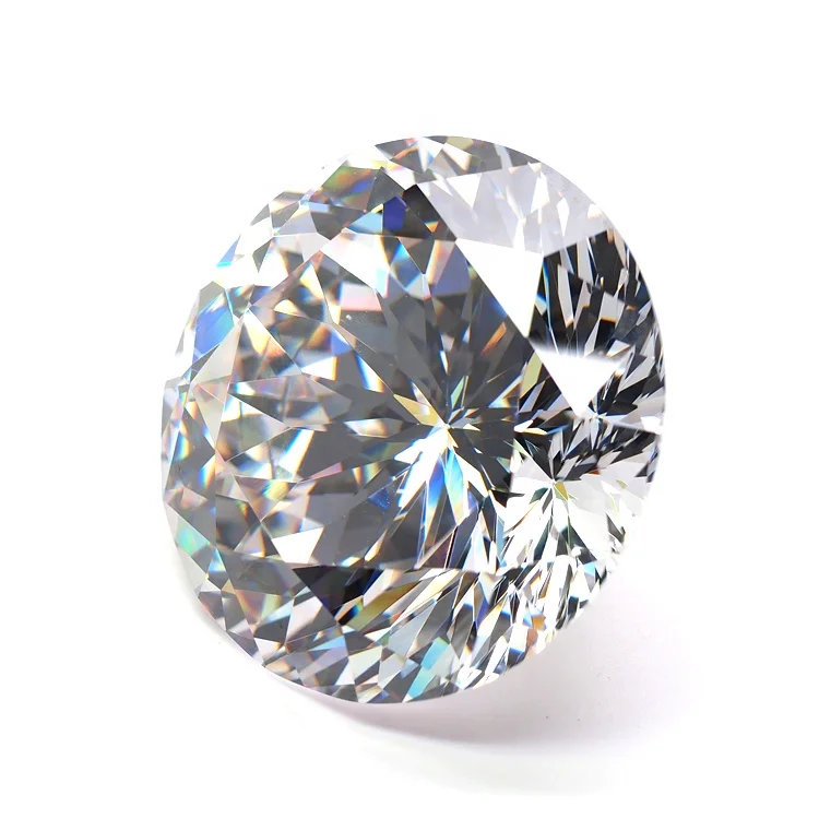 Factory Price Machine Cut CZ Stone Round Shape 1mm 2mm 3mm Cubic Zirconia