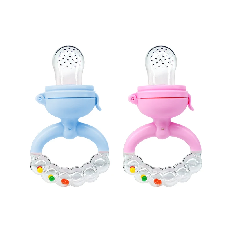 Legenday New Design Baby nipple Supplies & Products Bell Baby Feeding Set rattle Silicone Baby Feeder Fruit Food pacifier