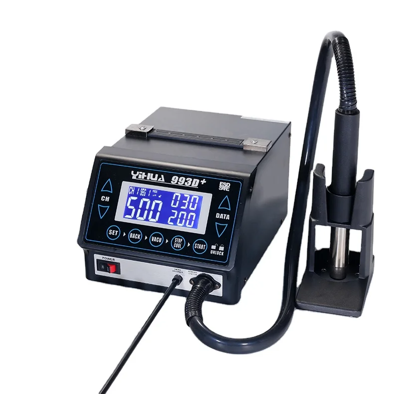 YIHUA 993D+ Professional Programable Soldering Station With Vacuum Suction Pen