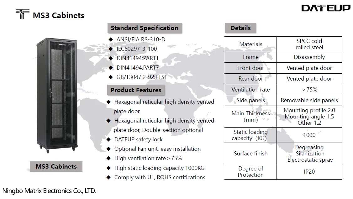 Серверный шкаф с низким уровнем уведомления 27u 32u 42u сетевой шкаф 19 дюймов 800/600 мм шкаф для серверов