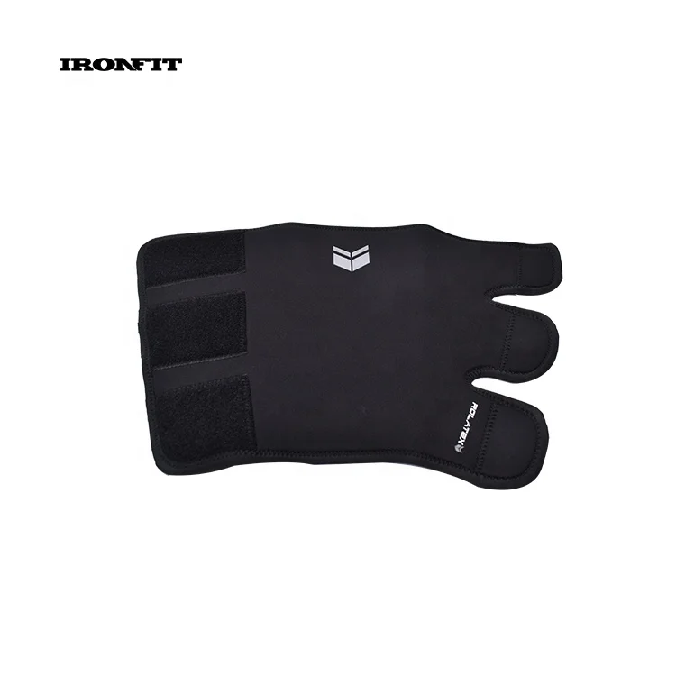 Black 5mm Neoprene Weightlifting Custom Adjustable Calf Sleeve