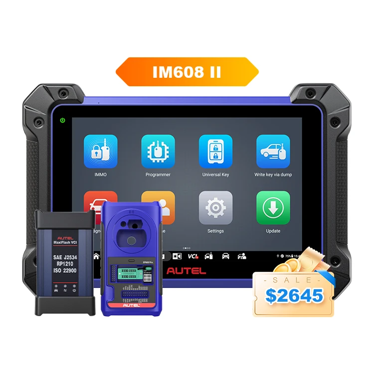 Universal Autel Im608II Car Remote Key Code Copier Duplicate Auto Immobilizer Automotive Locksmith Tool Diagnostic Scanner