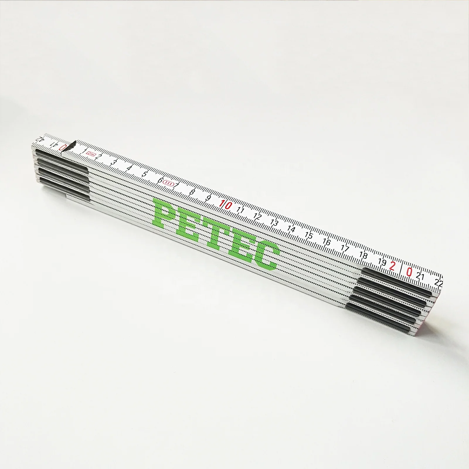 2m White Foldable Ruler