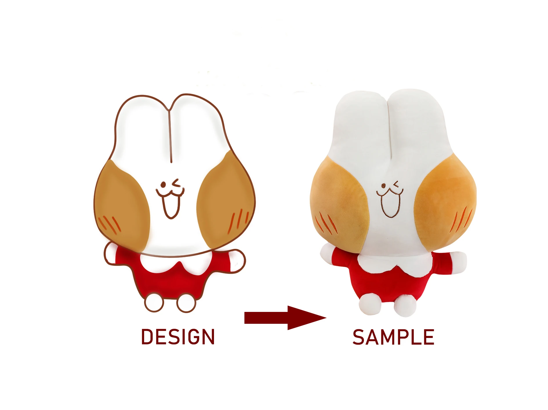 OEM Cartoon Animal Plush Toys Stuffed Mascot Toy Customized