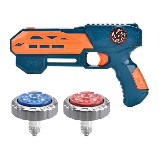 Cool gun shape toy classical fierce battle gyro toy funny and novel top toy with colorful light