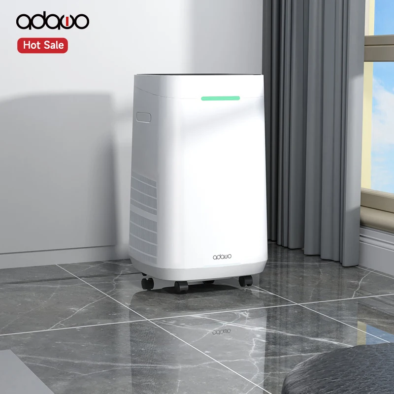 OEM Support UVC Lamp Tuya Wi-Fi Hepa Carbon Filter Washable Filter Anti Germs Auto Modern Air purifier for Home Doctor Use