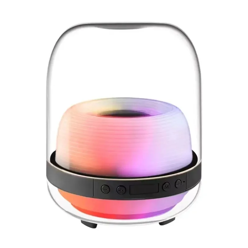 2023 Hot Sale RGB Light Speakers Color LED Night Lamp Bluetooth Speaker Super Quality Outdoor Speaker