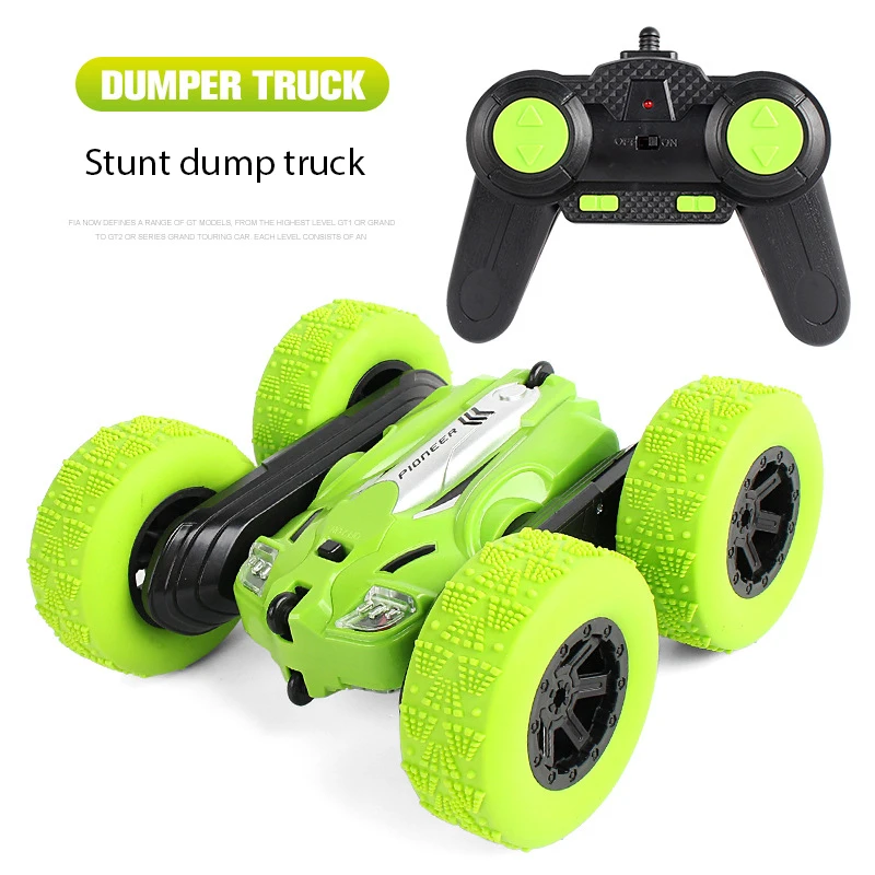 2.4G Flip Stunt Car With Light 360 Rotate Dancing Remote Control Double-Sided 4WD RC Stunt Car Toys For Kids