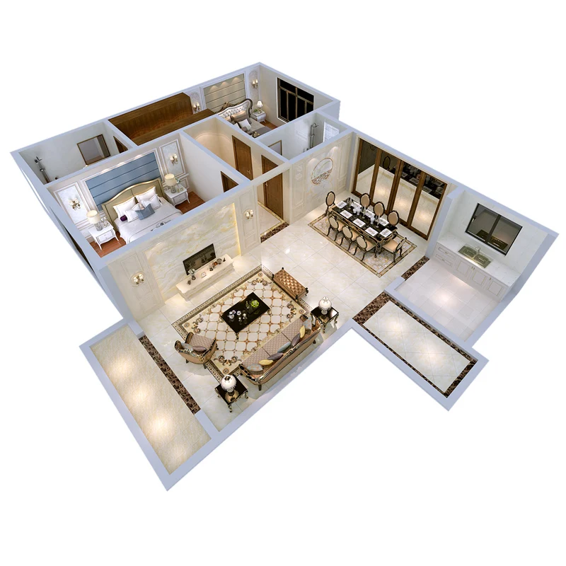 Accept Customize Project Modern Home Interior 3D Design Services interior design