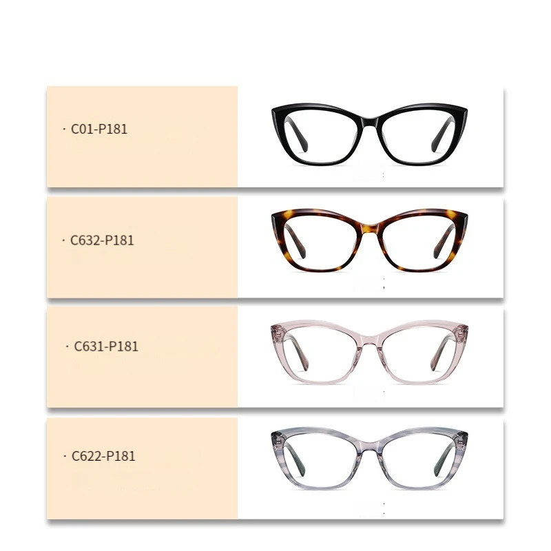 wholesale fashion acetate eyewear computer gaming glasses anti blue light blocking glasses for women