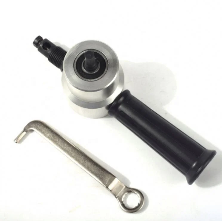 High Quality 160A Double Head Sheet Drill Attachment for Straight Curve Metal Circle Cutting Nibbler Cutter