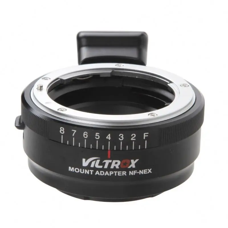Viltrox NF-NEX Lens Adapter w/ Tripod Mount Aperture Ring for Nikon F AF-S AI G to Sony E NEX Camera A7 A7R 7 6 5