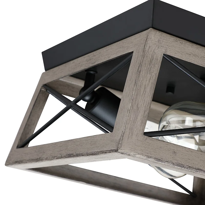 Indoor flush mount Light Art Type Corridor Aisle Grey Wooden
