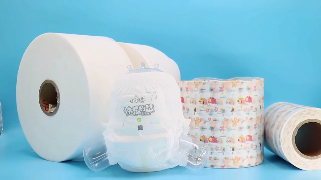 Strength Factory PP Spunbond Diaper Topsheet Soft  Non-woven fabric Roll  China Hygienic Products Supplier in China