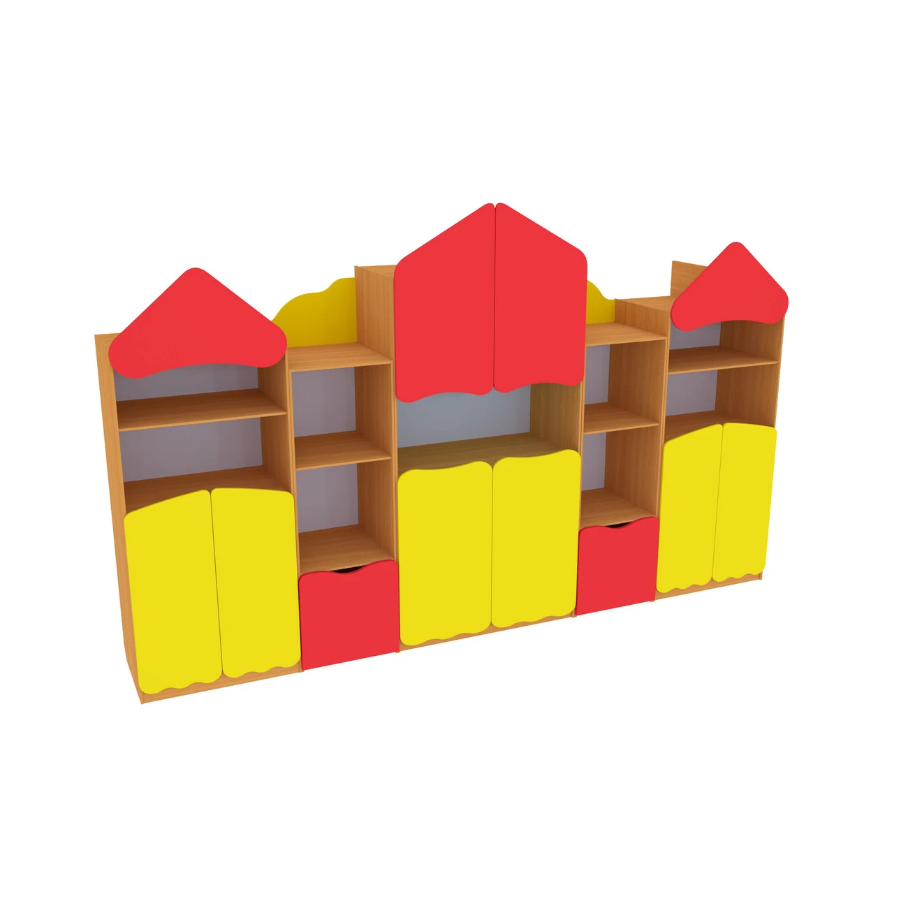 New Design Modern Style Eco-friendly L-VOC E0 Class Chinese Fir Block Board Kids Wood Cabinet with ISO9001/14001