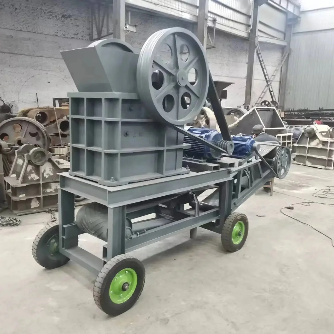 Small Portable Stone Crusher Rock Gold Mining Plant with Diesel Jaw Crusher Price for Sale