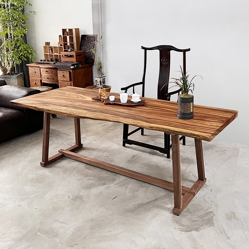 Raw slabs butcher block counter top solid wood dining table slab live edge table top mahogany wood slab