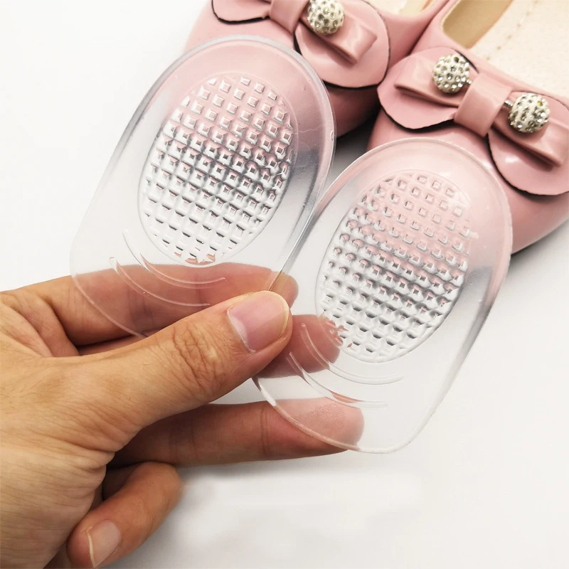 Silicone transparent back heel pad Self-adhesive high heel non-slip cushioning insole
