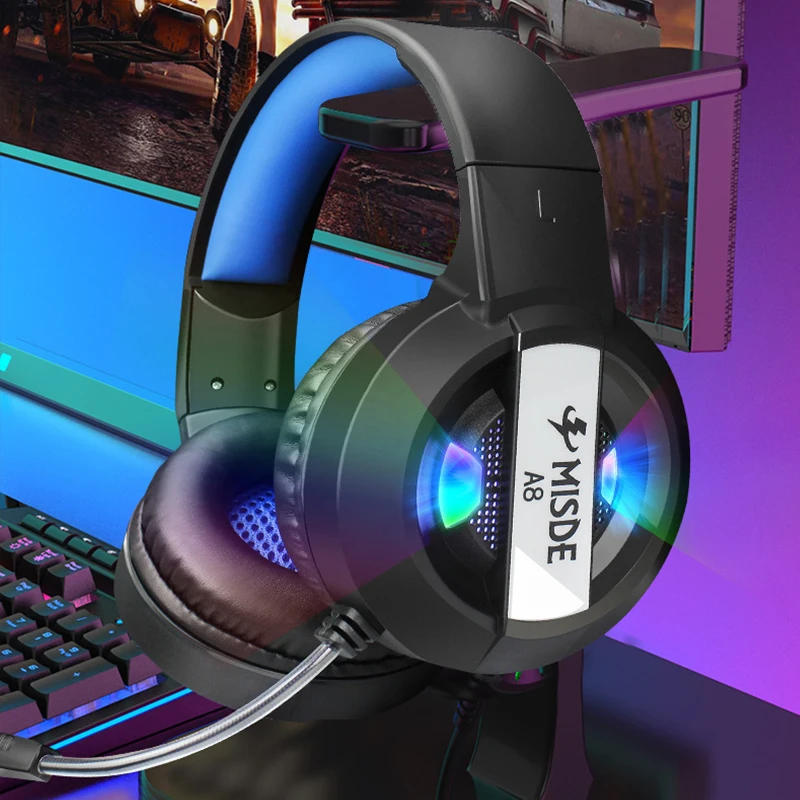 OEM Best TRI Mode Noise Canceling 7.1 Gaming Headphones Over Ear Stereo USB Wireless RGB Headphones Gaming Headset