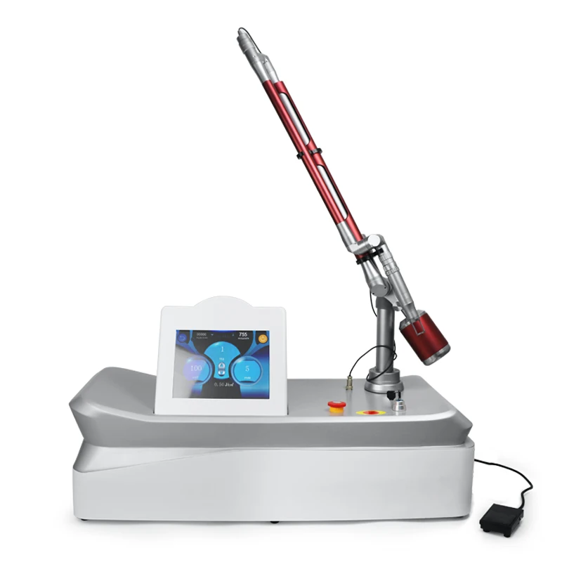 Professional q switch nd yag picosecond laser skin resurfacing portable 755nm salon use machine tatoo removal pico laser
