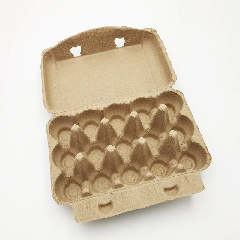 Custom Paper Pulp 12/15/30 Egg Packaging Carton Tray and Packing Boxes Biodegradable