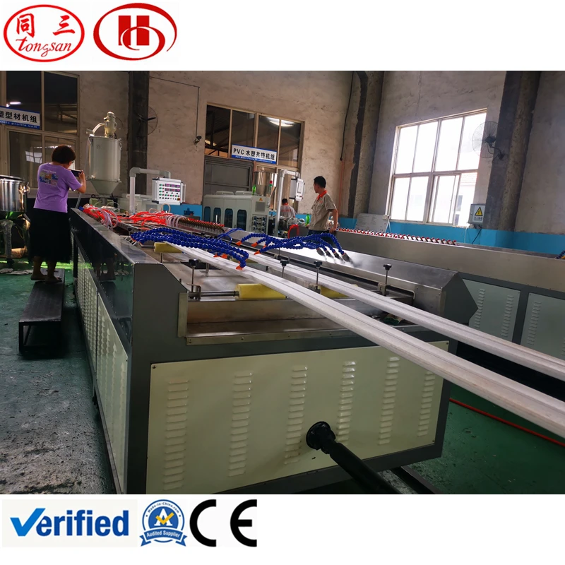 Plastic fence pole making machine using recycled plastic