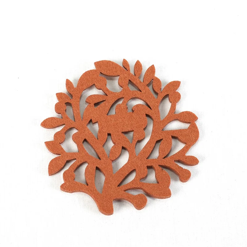 wholesale cheap felt coaster set