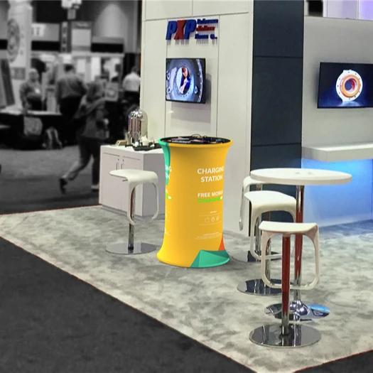 Best Selling Products 2023 Table Exhibition Portable Retail Display Table Advertising Foldable with Wireless Charger Electron Fa