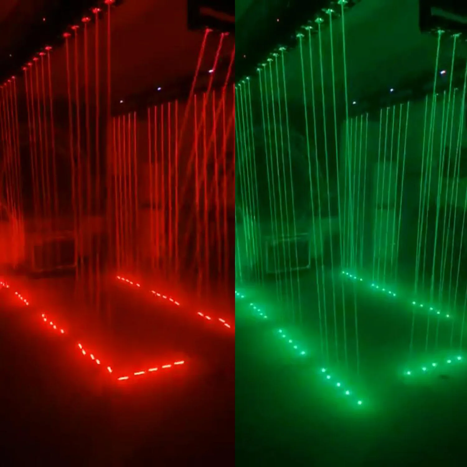 5 головок RGB Полноцветный движущийся лазерный светильник с 16 светодиодами для сцены