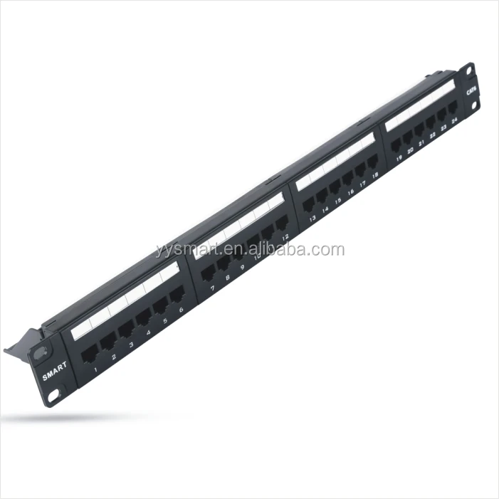 Factory OEM rj45 amp 24 Port Patch Panel 19 inch cat6a patch