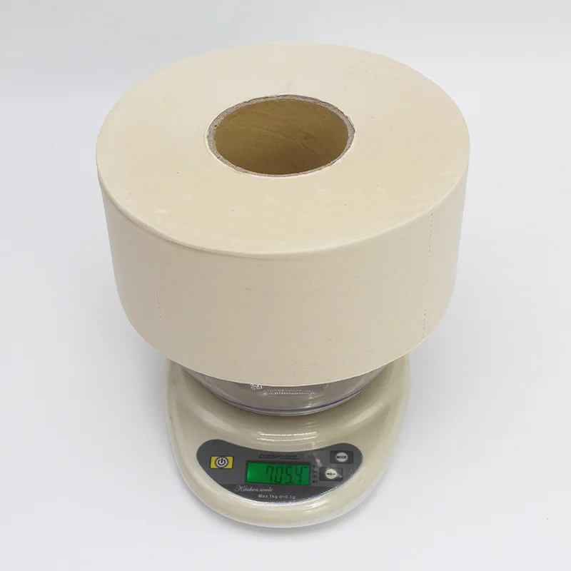 Bamboo Pulp Natural Color White 3 Ply Jumbo Roll Organic Toilet Paper Tissue For Hotel