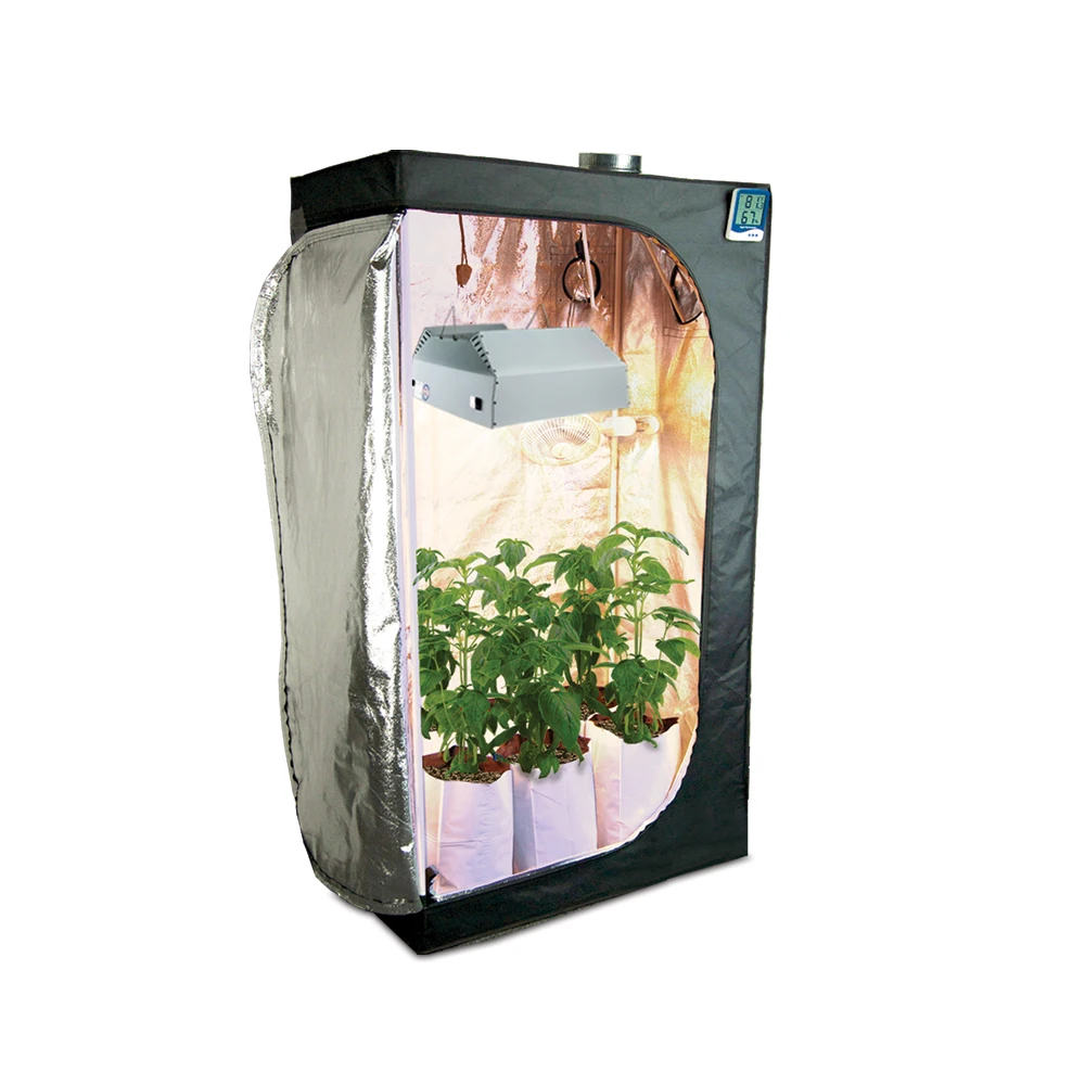 4x4ft 48x48x80inch 120x120x200cm Mylar Hydroponic Grow Tent with Observation Window and Floor Tray for Indoor Plant Growing