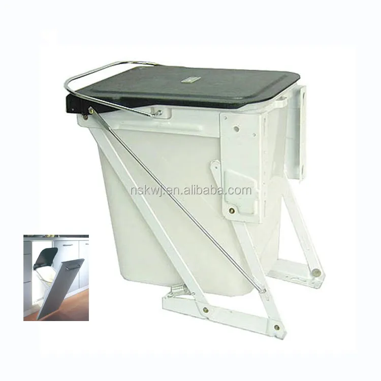 kitchen built in recycle bin 2 compartment garbage can black trash can