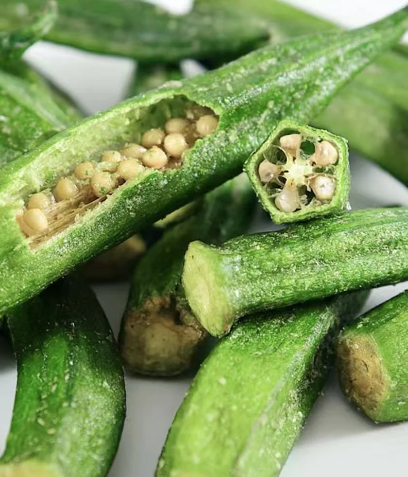 Высококачественные китайские сублимовые чипсы бамии вкусные хрустящие закуски Заводская прямая упаковка с OEM