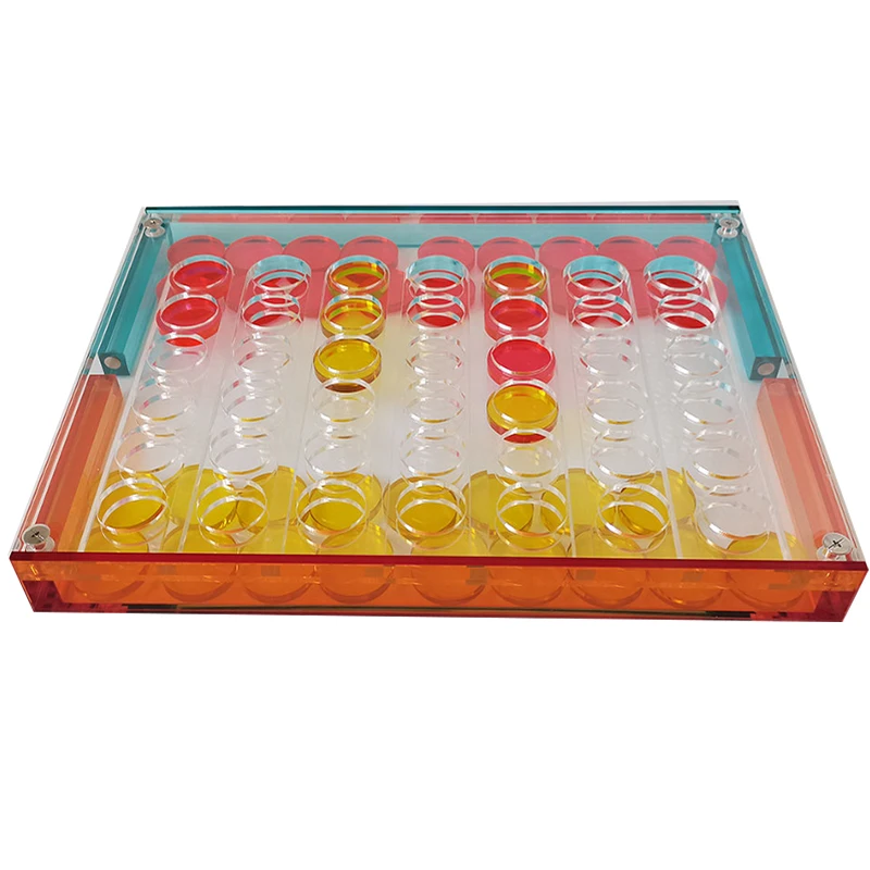 Classic Acrylic Chess Set  Connect 4 in a Row Games, Line Up Connect 4 / Four Board Game for Outdoor Kids and Adult